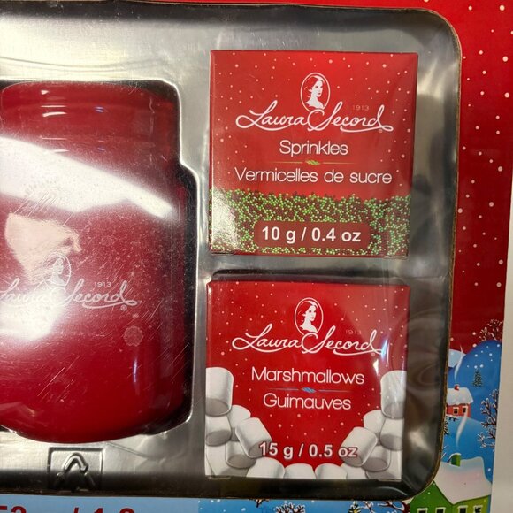 Laura Secord Hot Chocolate Kit Jar Mug Salted English Toffee Flavor Sealed Gift - Picture 4 of 5